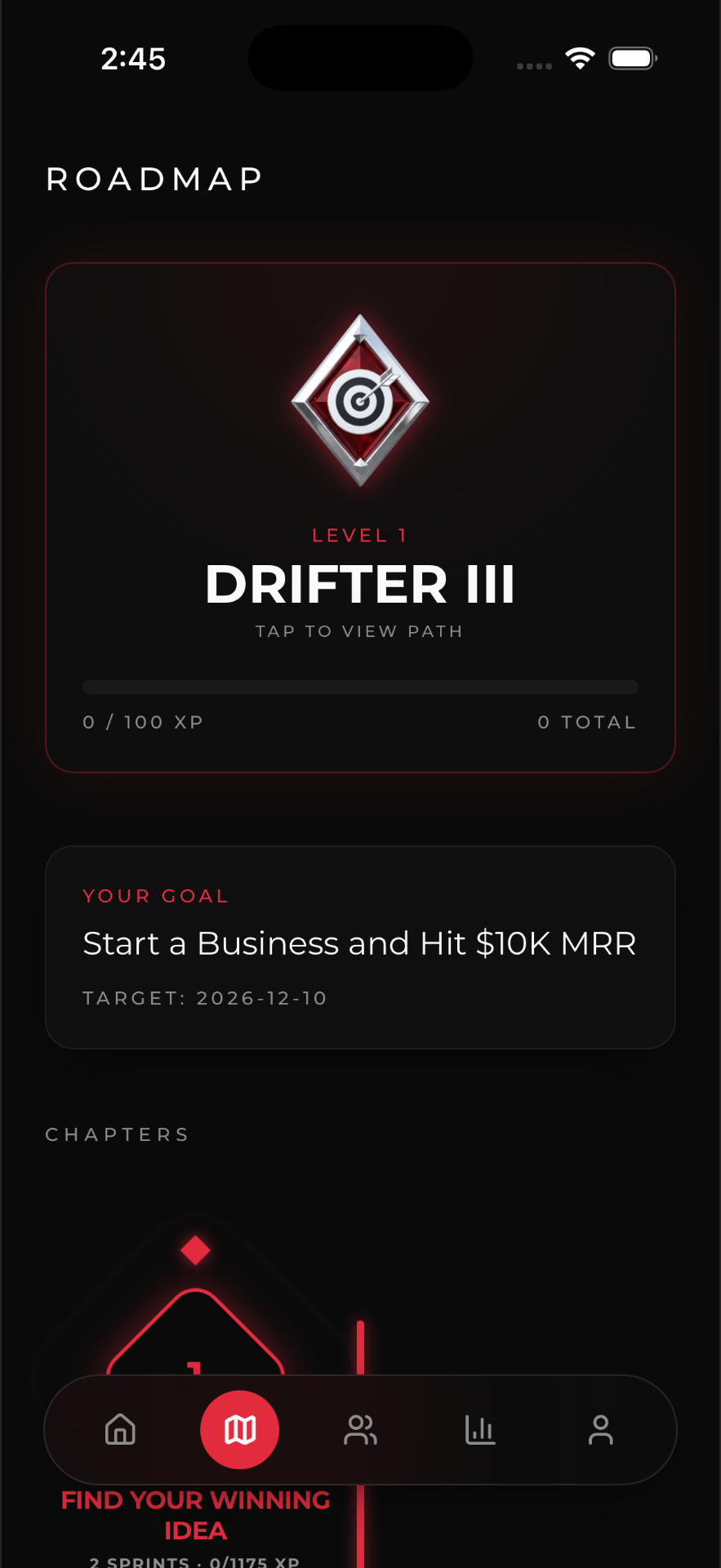 From DRIFTER to LOCKED IN.